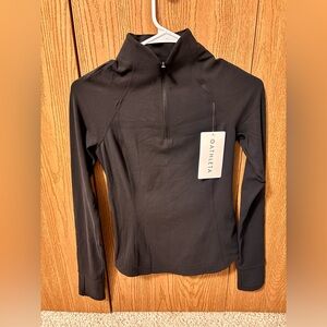 New Athleta salutation Half zip jacket